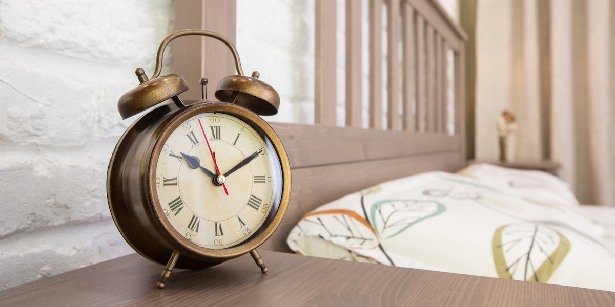 Bronze vintage alarm clock