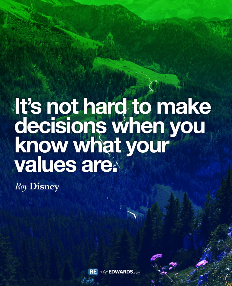 It’s Not Hard To Make Decisions…-Roy Disney